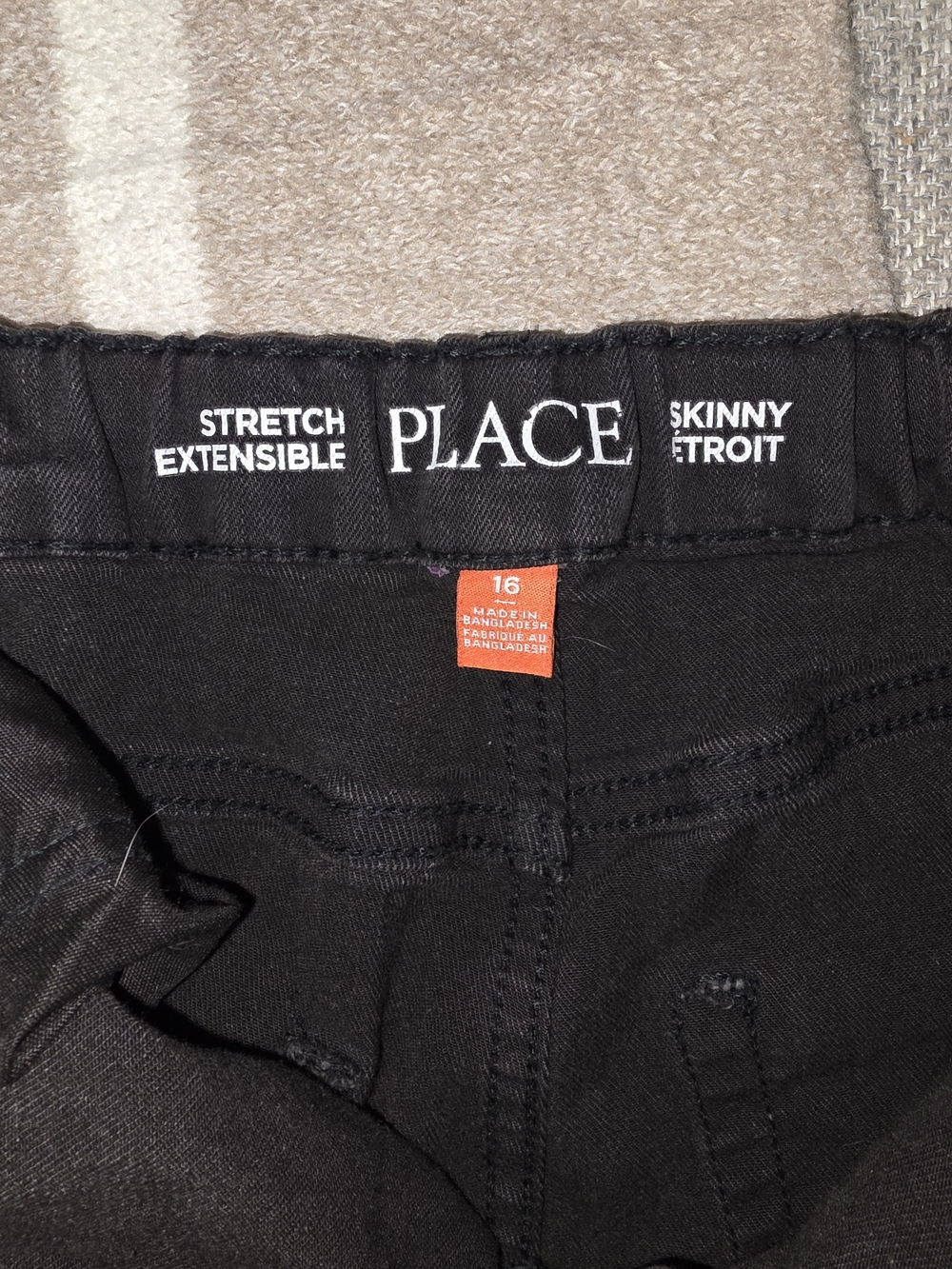 The Children's  Place Boys Black Skinny Stretch Jeans